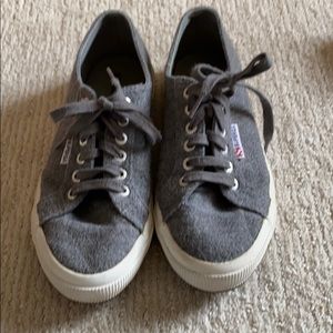 Gray flannel Superga sneakers